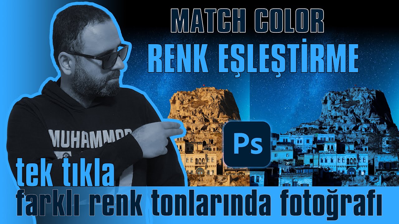 İKİ FARKI RENK TONU OLAN FOTOĞRAFI EŞLEŞTİRME | Photoshop Match Color
