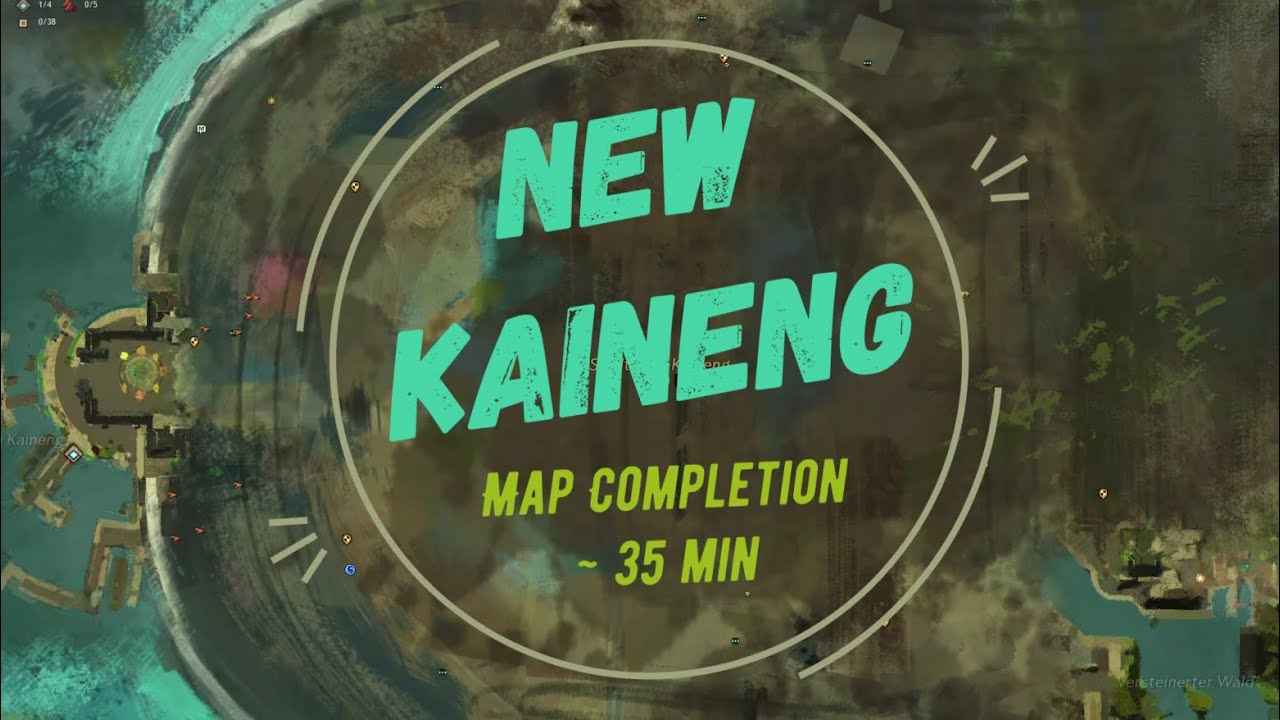 Guild Wars 2: New Kaineng Easy & Fast Map Completion (35 minutes)