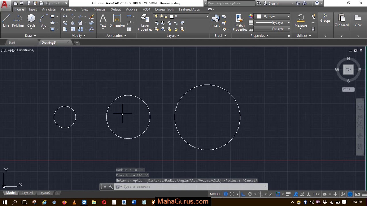How to Measure Radius in Autocad- Measure Radius in Autocad in Hindi
