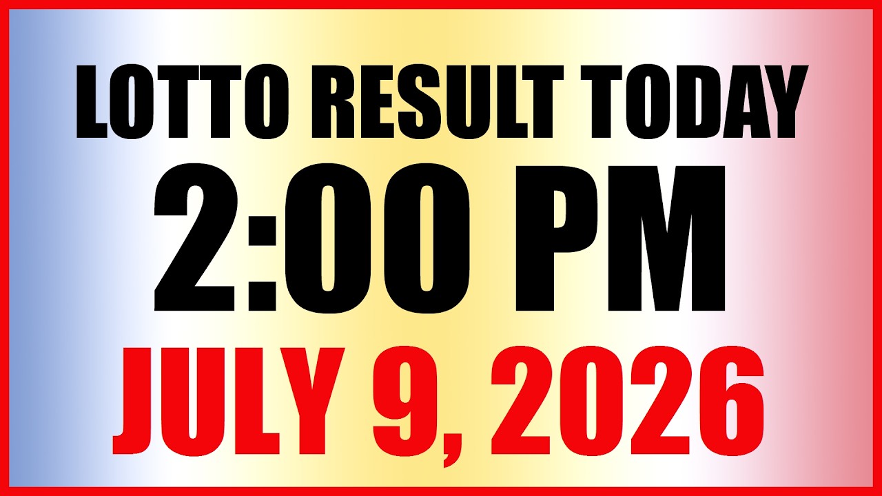 Lotto Result Today 2pm Draw July 9, 2026 Swertres Ez2 PCSO