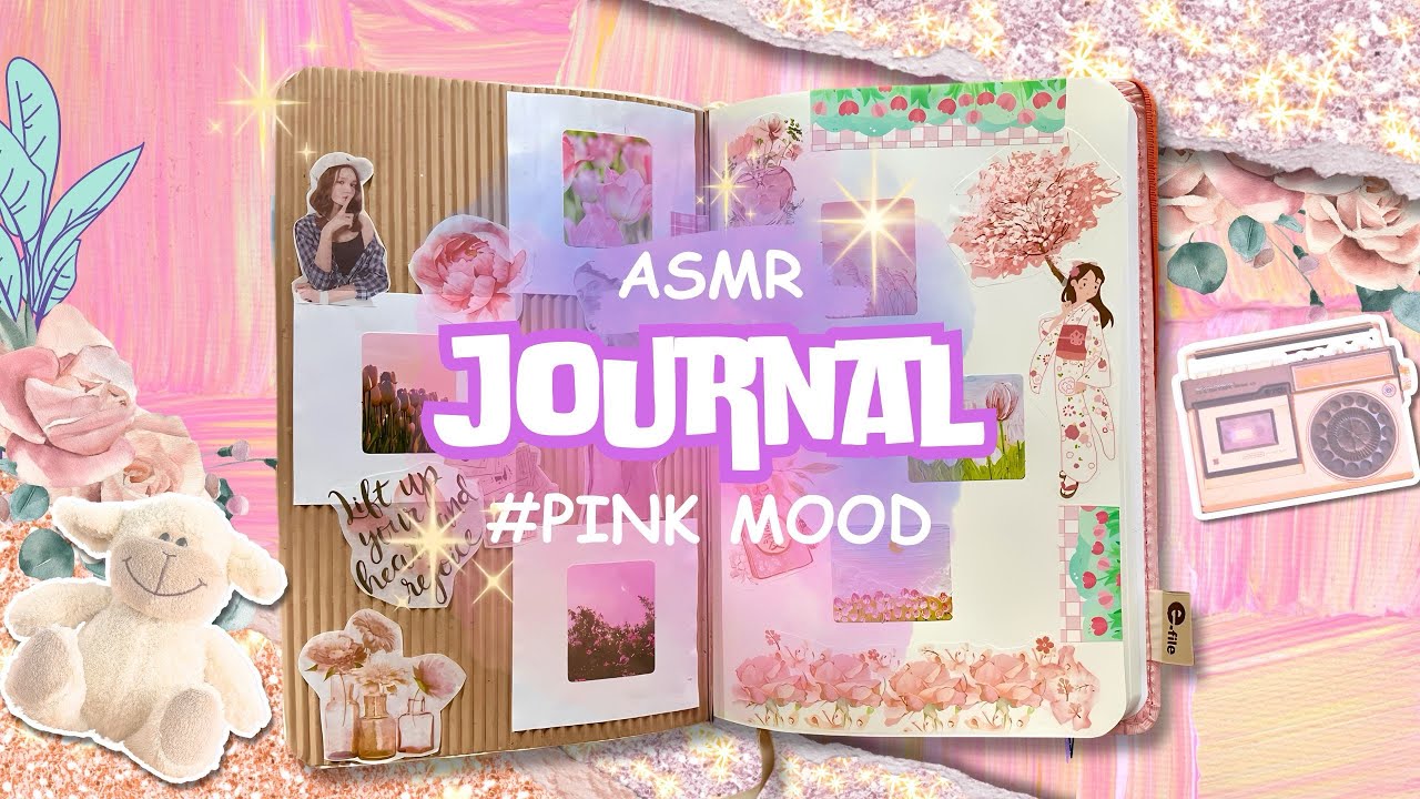 ASMR | Pink Mood🩷 | Creative Journal | No Music | No Talking