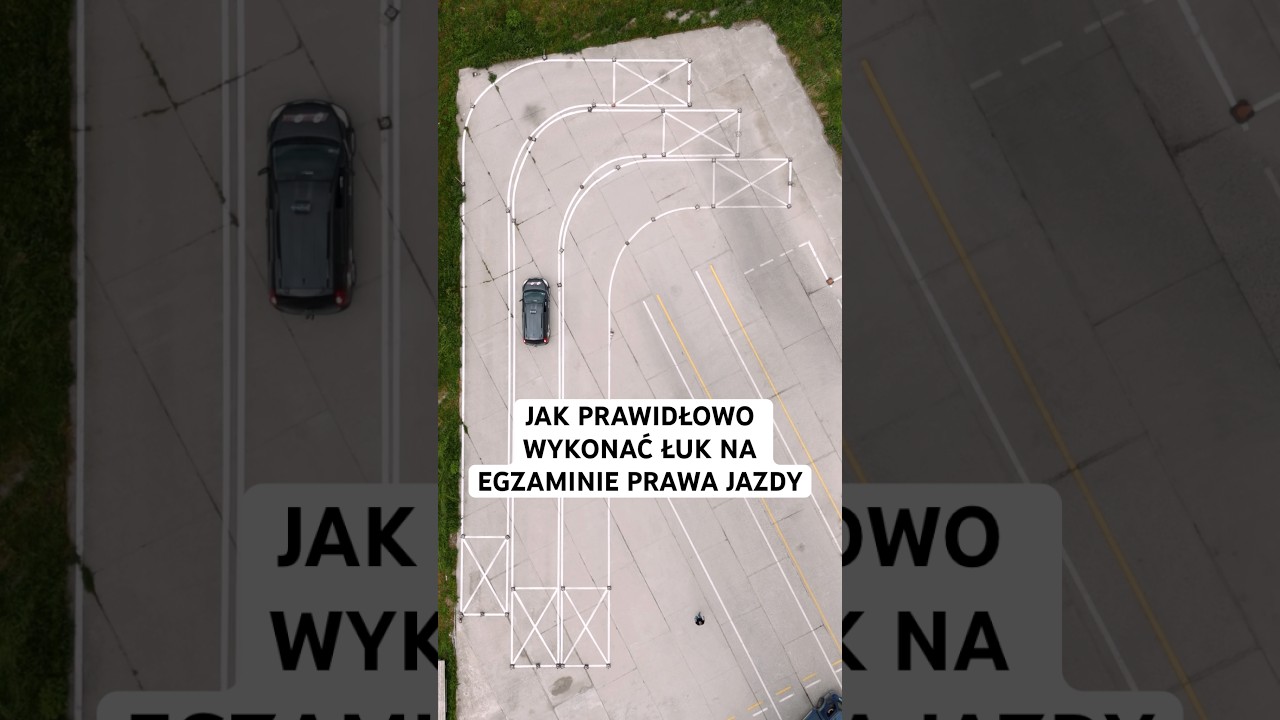 JAK PRAWIDŁOWO WYKONAĆ ŁUK NA EGZAMINIE PRAWA JAZDY *nauka jazdy* #rondobis #prawojazdy