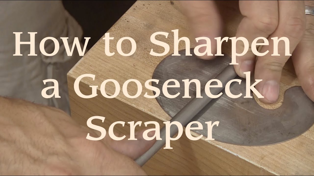 How to Sharpen a Gooseneck Scraper