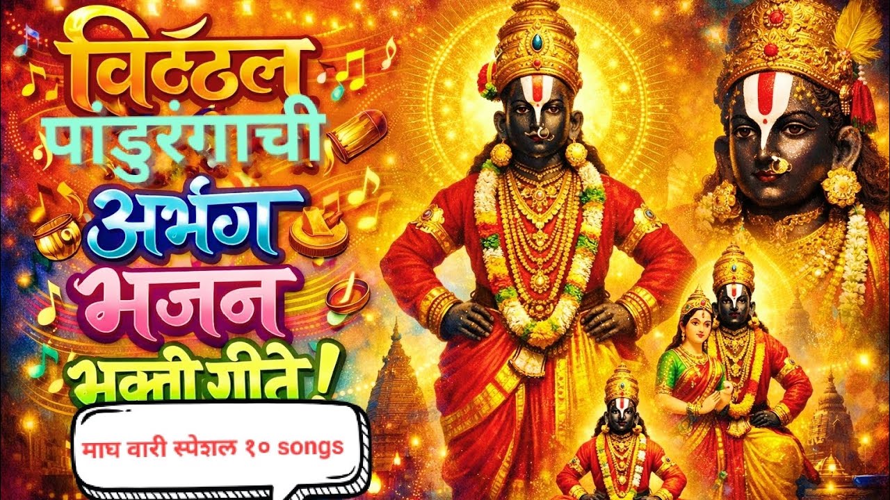 विठ्ठल पांडुरंगाची भजन अभंग भक्ती गीते nonstop 🦚