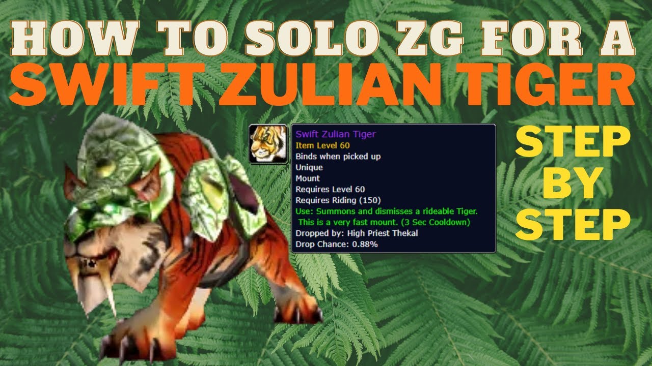 TBC Classic: How to solo ZG for a Swift Zulian Tiger mount!