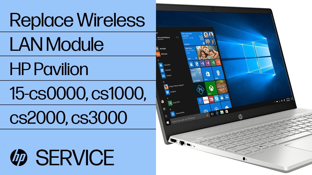 Replace the Wireless LAN Module | HP Pavilion 15-cs0000, cs1000, cs2000, cs3000 Laptop PC | HP