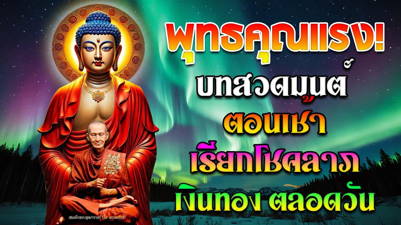เงินเข้าทันที! บทสวดมนต์ตอนเช้า เรียกโชคลาภ เงินทอง ตลอดวัน วามสุขความเจริญด้วยเถิด🙏🙏🙏