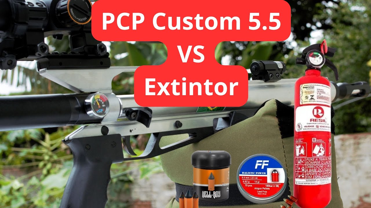 PCP Custom 5.5 VS Extintor! Explodiu ou Resistiu?