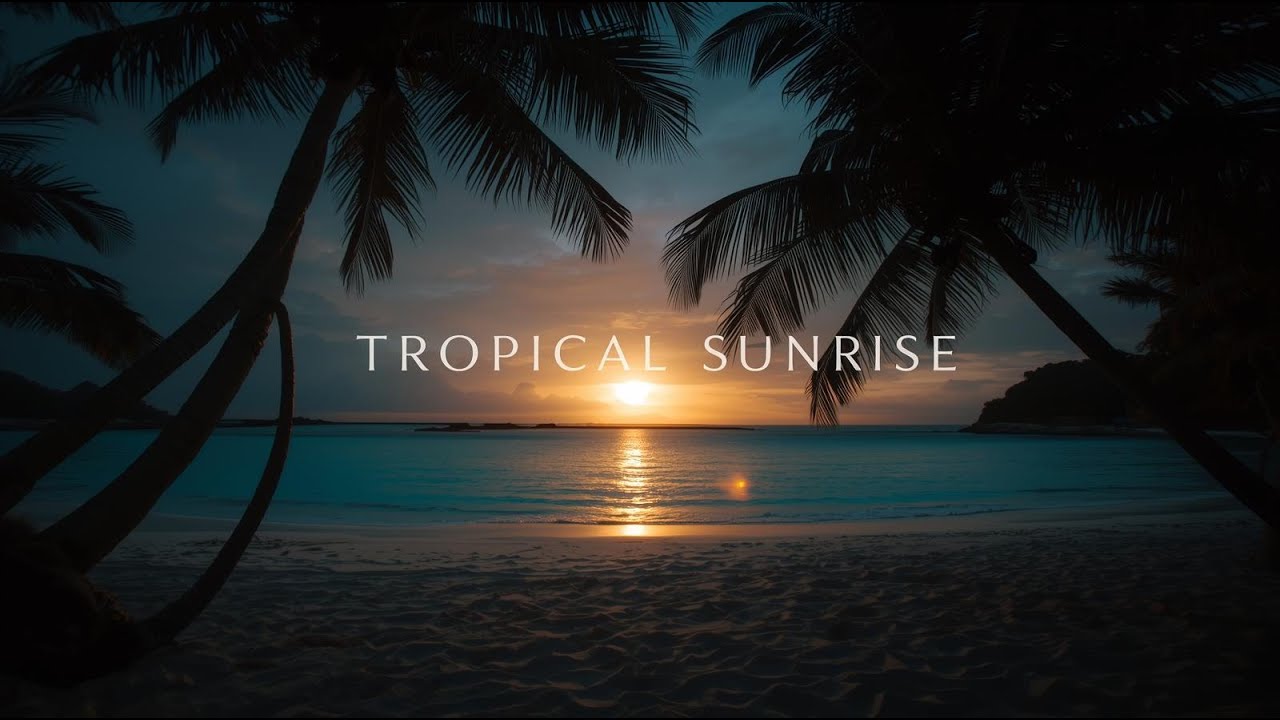 Tropical Sunrise – Uplifting Morning Music & Ocean Waves