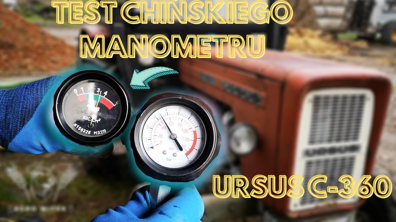 TEST chińskiego manometru oleju do URSUSA #AgroWitek Vlog #7