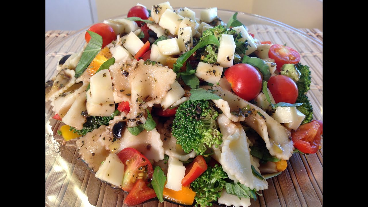 Bow Tie Pasta Salad With Balsamic Vinaigrette Dressing-Italian Food Recipes