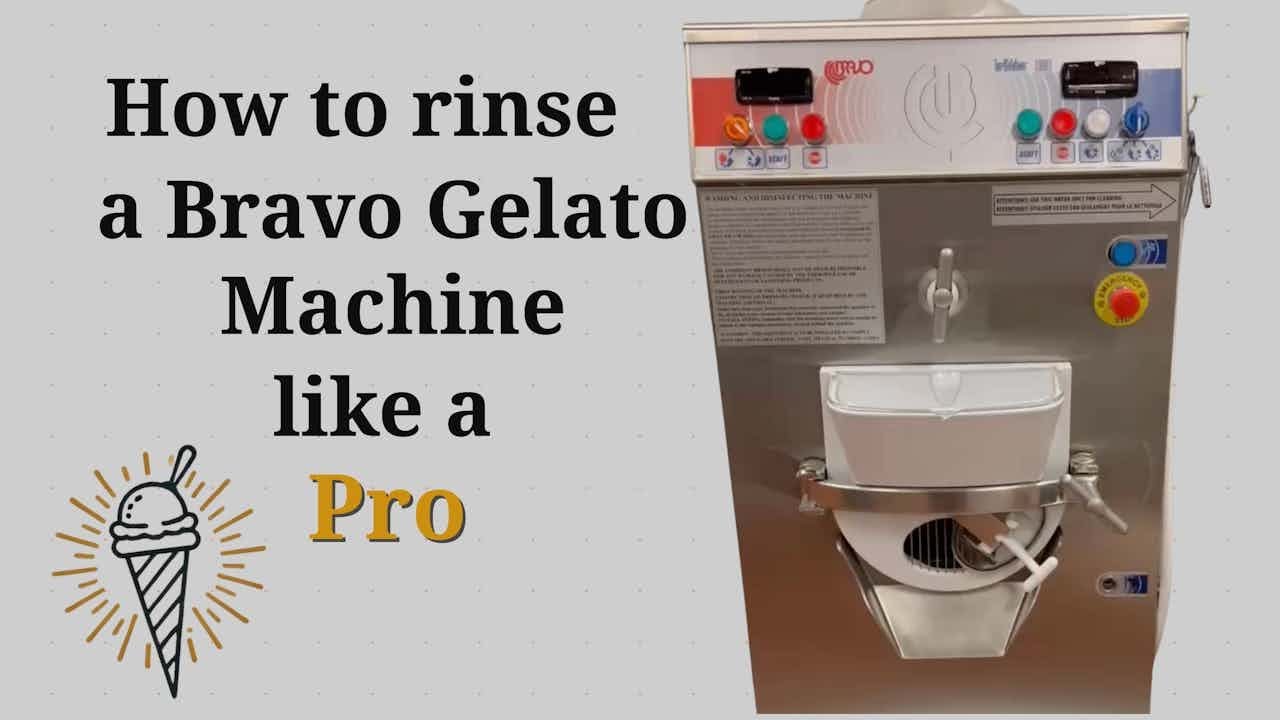 How to Rinse a Bravo Trittico Gelato Machine like a Pro