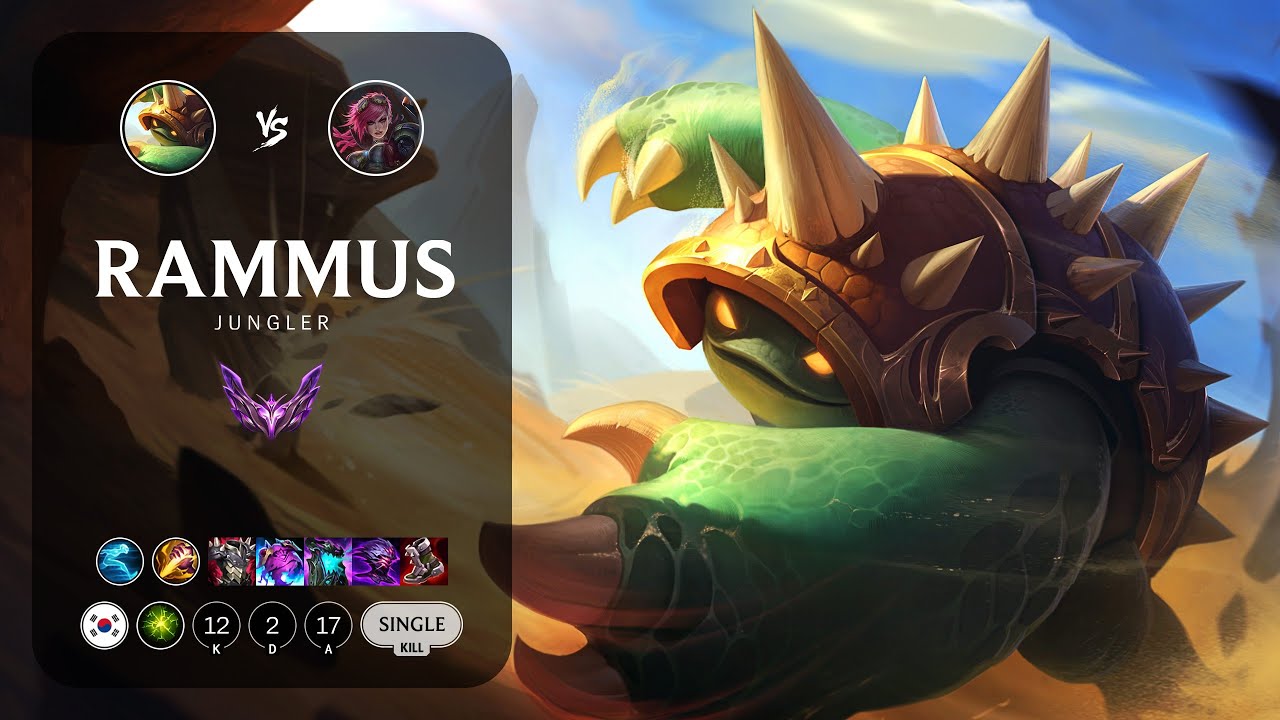 Rammus Jungle vs Vi - KR Master Patch 14.1