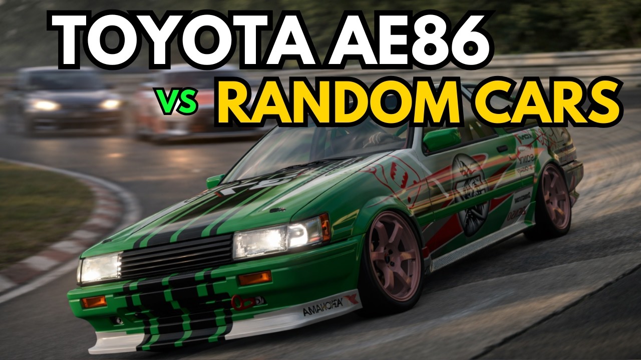 Toyota Corolla Levin AE86 ’83 vs Random Cars | Tokyo Expressway East Clockwise | GT7 | Logitech G923