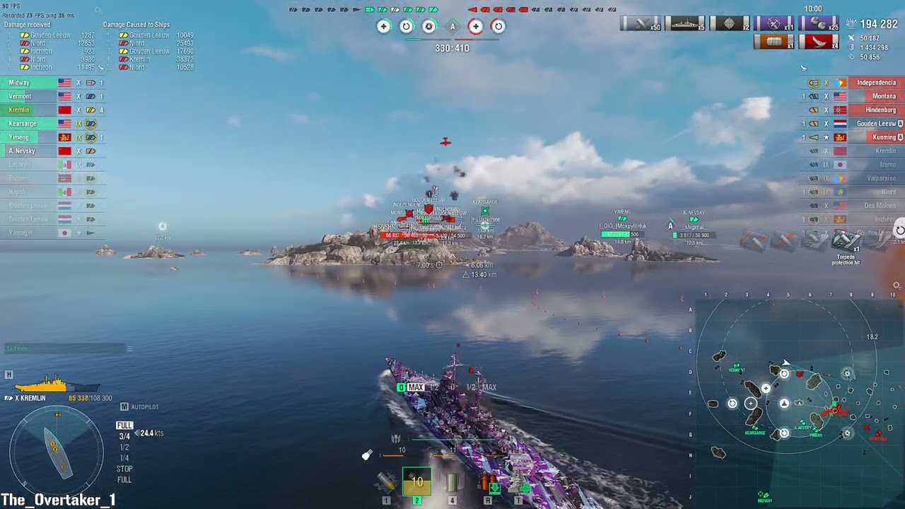 Absorbing Massive Salvos and Pushing Forward