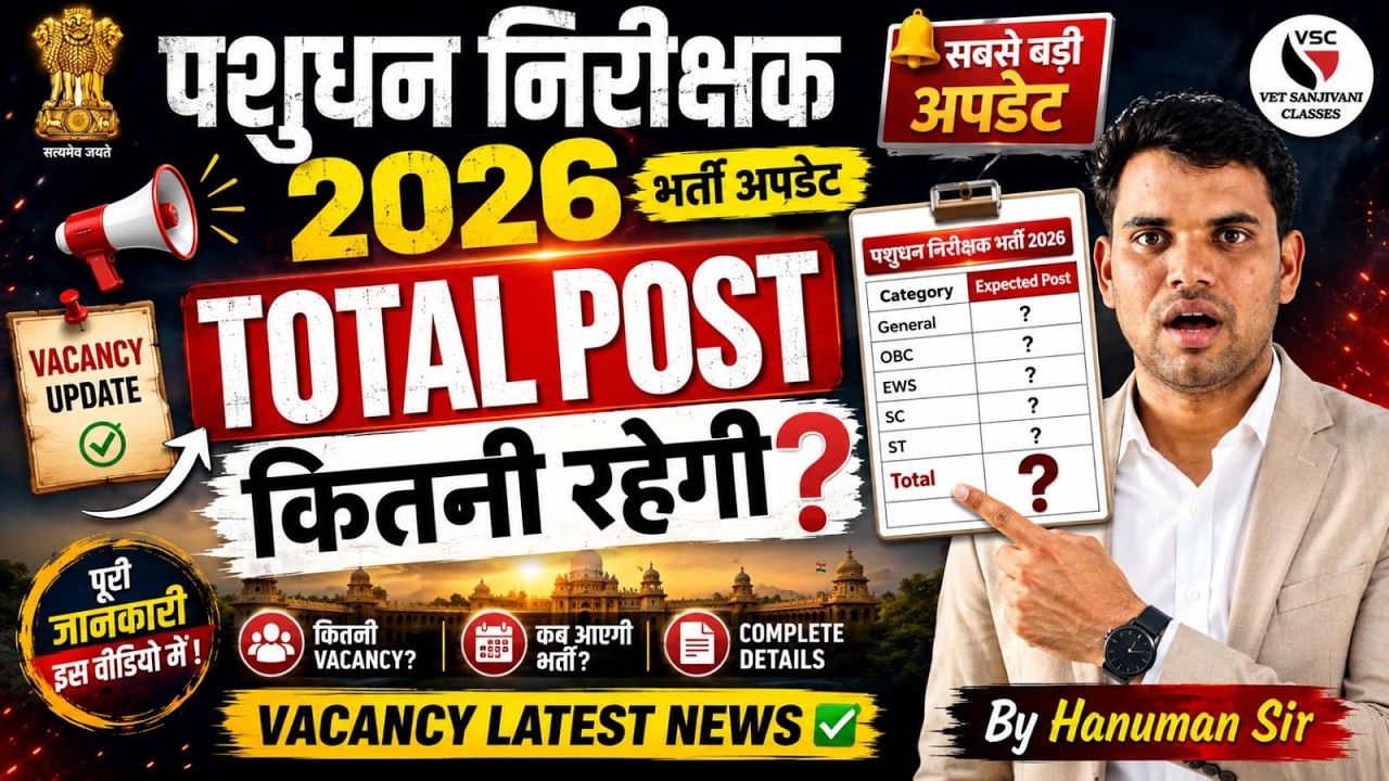 Livestock Inspector 2026: How many total posts will there be? | Biggest update on the recruitment...