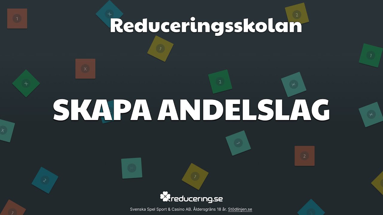 Andelsspel inne p&aring; Reducering.se - Reduceringsskolan | Reducering.se