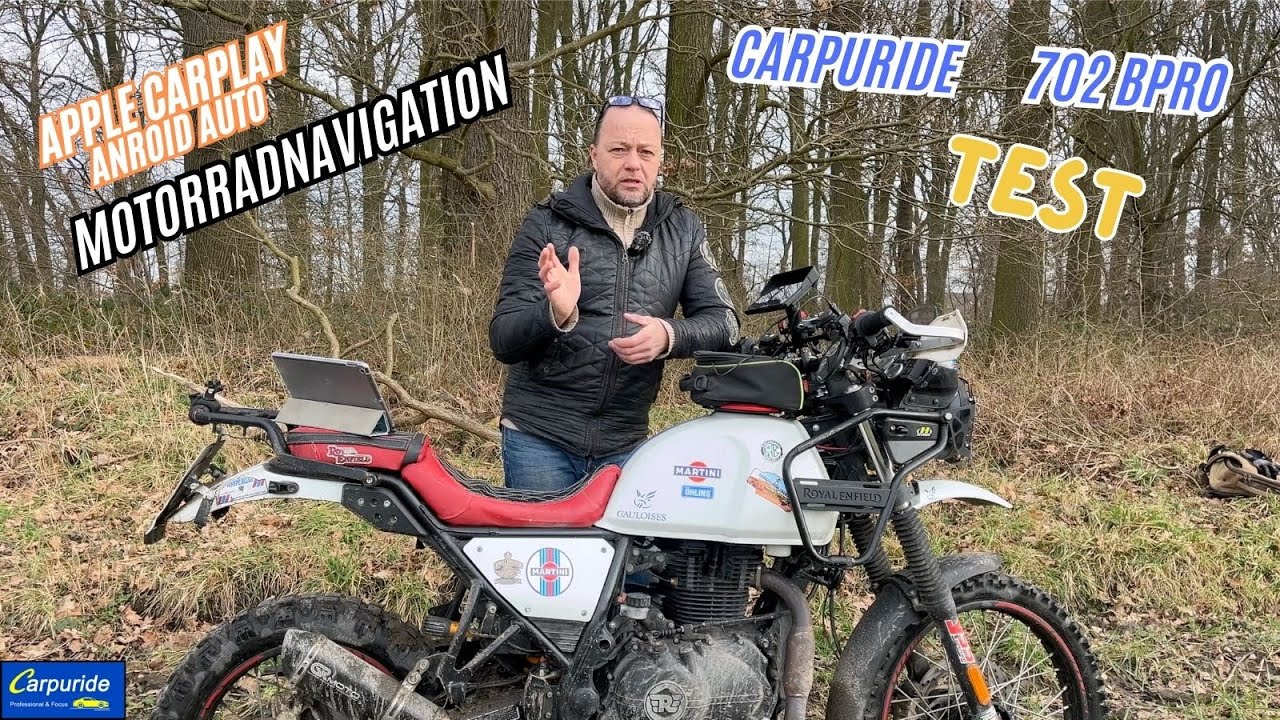 Carpuride Motorradnavigation mit Apple CarPlay & Android Auto - 702Bpro im Test! (subtitles)