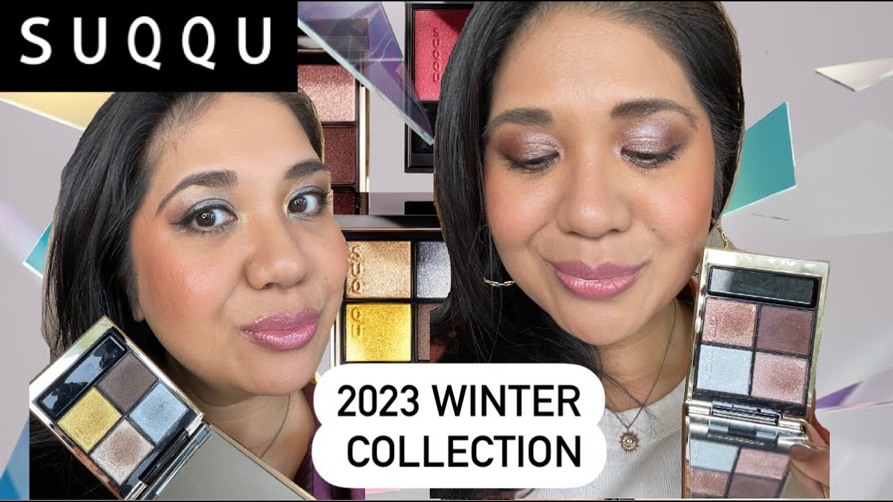 SUQQU 2023 WINTER COLOR COLLECTION *GIFTED ITEMS* 4 LOOKS AND FULL REVIEW ON MEDIUM/TAN SKIN