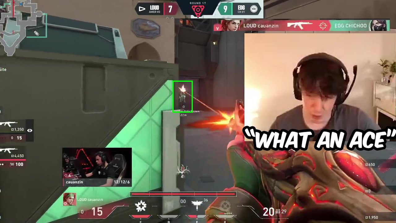 Sliggy Reacts To Loud Cauanzin INSANE ACE SHOTS Against EDG | VCT Champions 2023