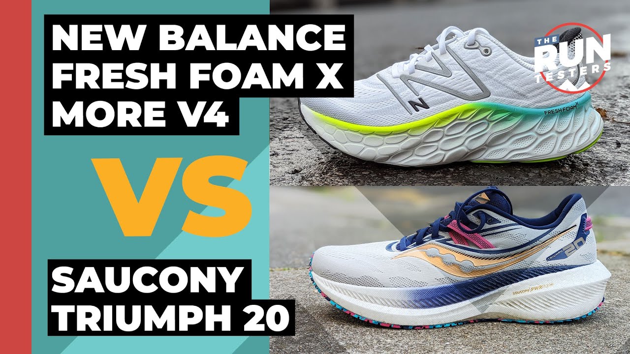 New Balance More V4 vs Saucony Triumph 20: Which cushioned running gets our vote?
