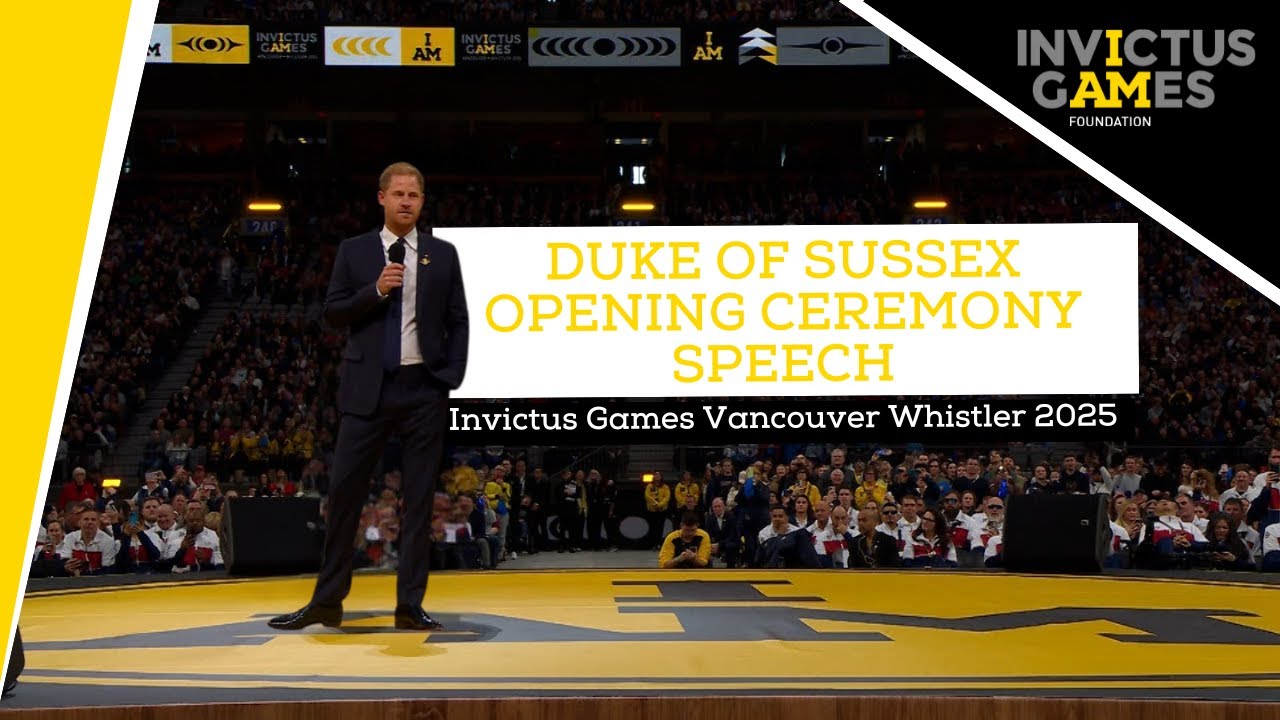 Речь герцога Сассекского на церемонии открытия | Invictus Games Vancouver Whistler 2025