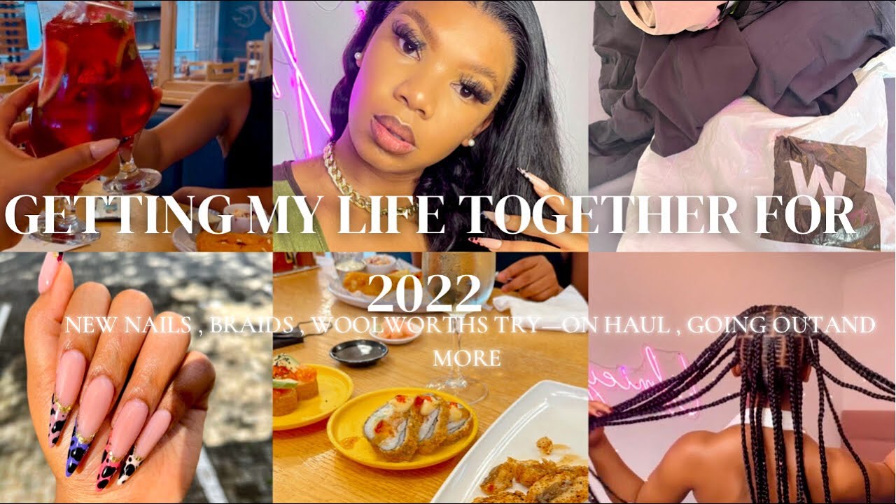 VLOG | WIG GIVEAWAY, LONG NAILS , BRAIDS, SUSHI DATE , WOOLWORTHS HAUL AND MORE FT DONMILY HAIR