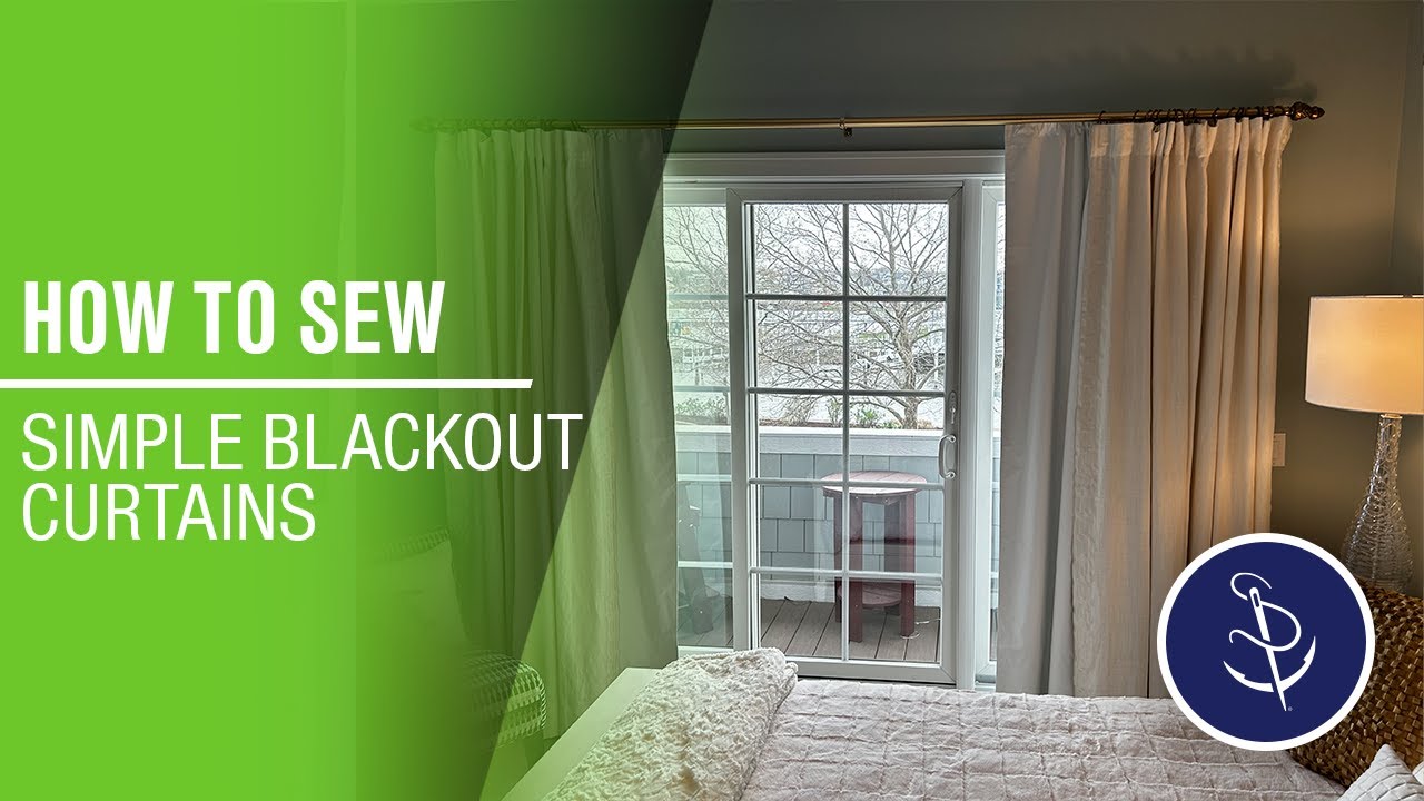 How to Sew Simple Blackout Curtains