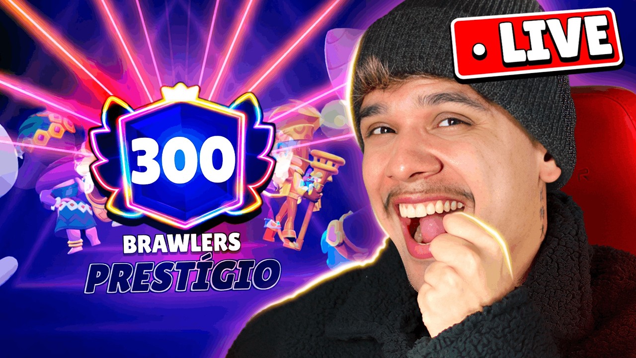 VOU GANHAR 1 PARTIDA COM CADA BRAWLER DO JOGO HOJE! 😳🔥 *PUSH INSANO 300K*