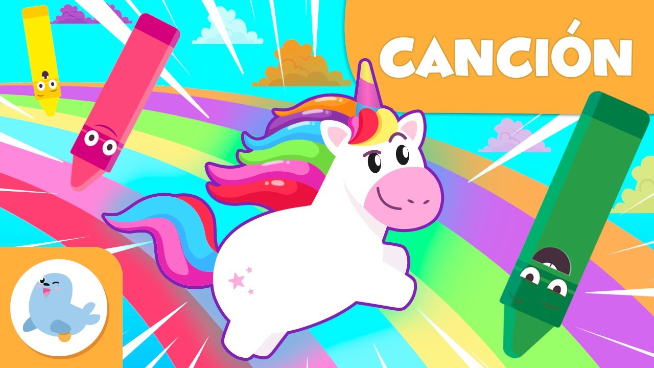 🟥🟧🟨 Canción de los COLORES para niños 🟩🟦🟪 Todo el mundo va a brillar 🦄 Colores del unicornio