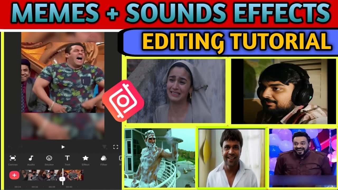 Comedy Video Editing Kaise Kare | Comedy video me Meme or sound effect kaise lagaye