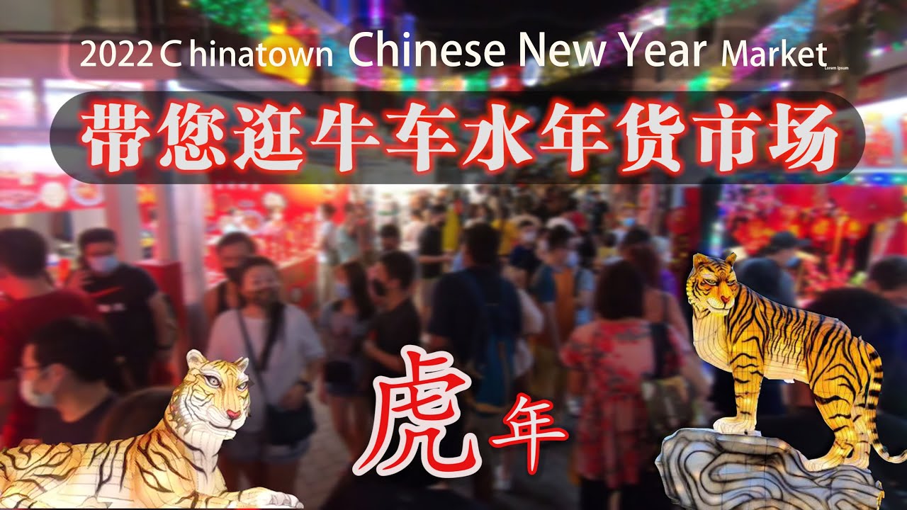 虎年牛车水年货市场 Chinatown NY market  【熊生】