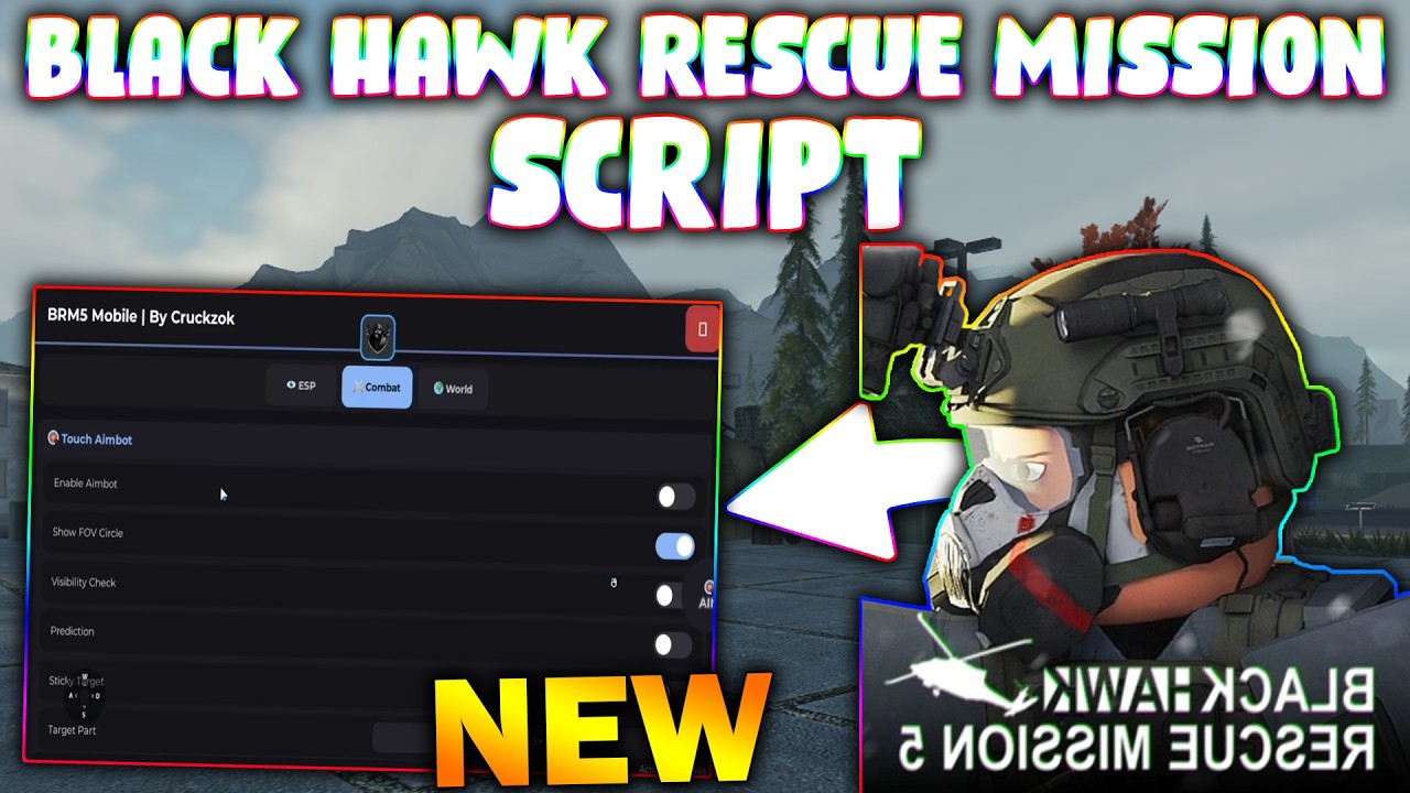 *NEW* Blackhawk Rescue Mission 5 Script (PASTEBIN 2026) (ESP , AIMBOT , NO FOG , FULLLBRIGHT )