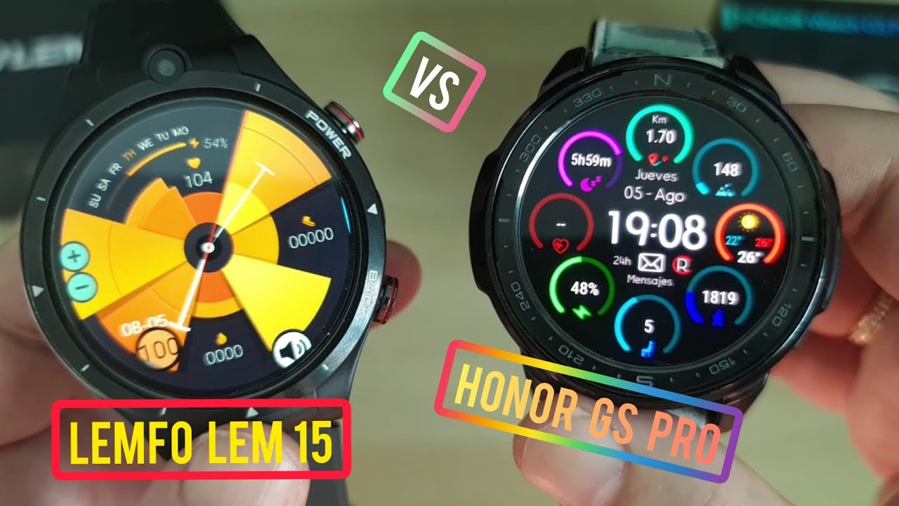HONOR GS PRO vs LEMFO LEM 15-ANDROID 10.7-IP67-RELOJES DE HUAWEI Y HONOR-Español.