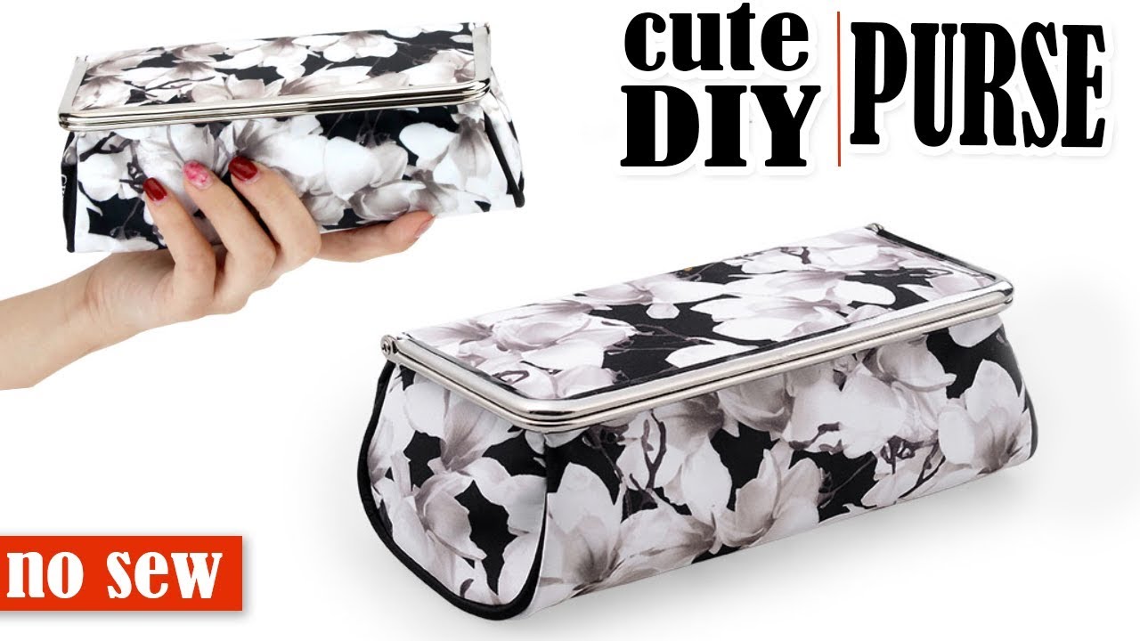 DIY PURSE BAG WITH MIRROW // Toolbox Pouch Storage Case Tutorial No Sew