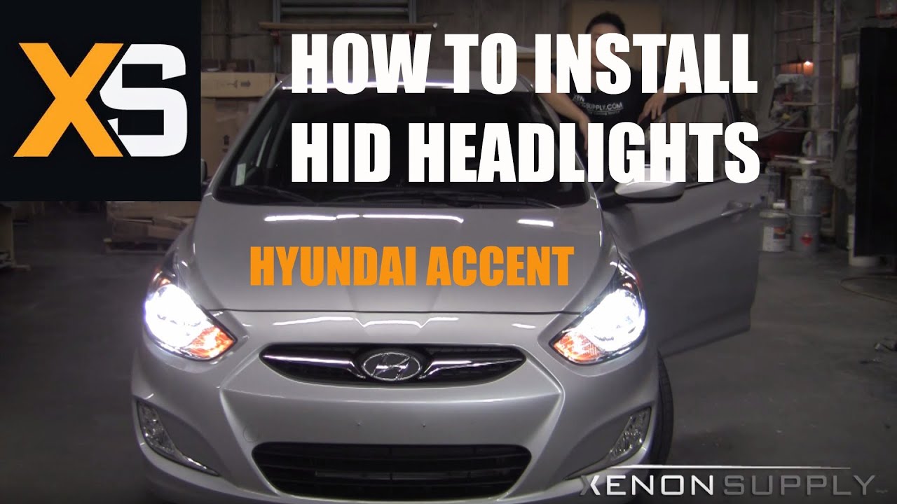 Hyundai Accent HID - How to Install HID Xenon 2011+