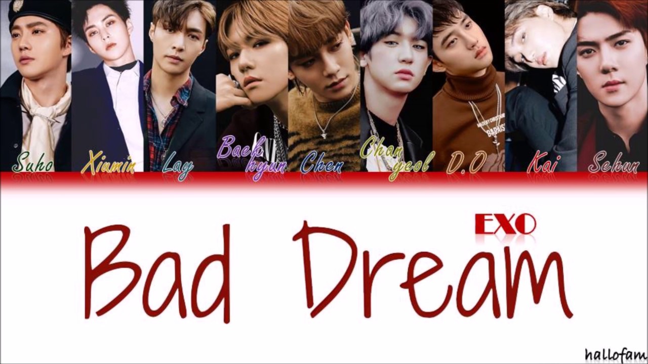 EXO (엑소) - '후폭풍' (Bad Dream) [Han/rom/Indo] COlor Coded Lyrics
