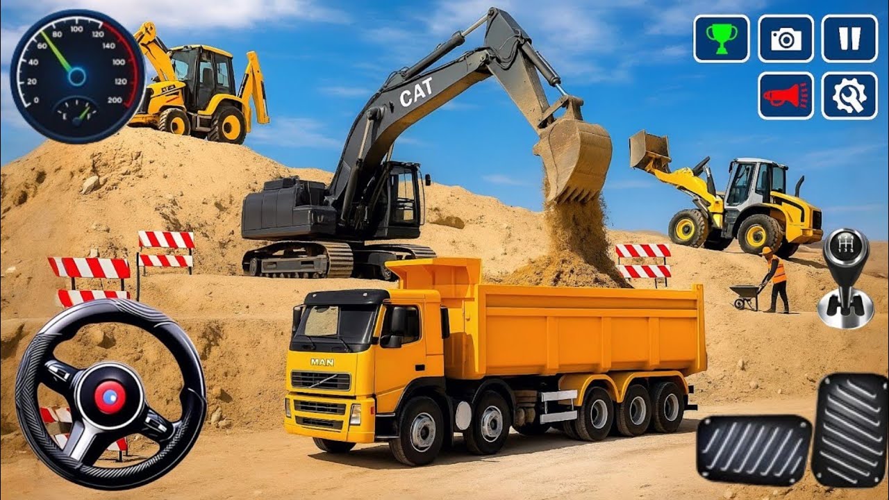 City Road Construction Games - Construction Simulator Game 3D (Android Gameplay)