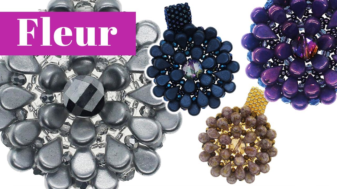 Par Puca Amos Fleur Beaded Pendant