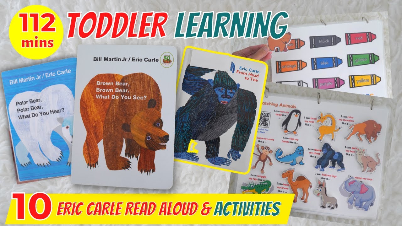 Eric Carle Books Read Aloud Compilation | Brown Bear What Do You See | The Very Hungry Caterpillar