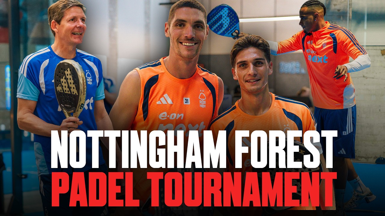 Glasner in action & Dom&iacute;nguez masterclass! 😱 | Who Wins the Nottingham Forest Padel Tournament? 🏓