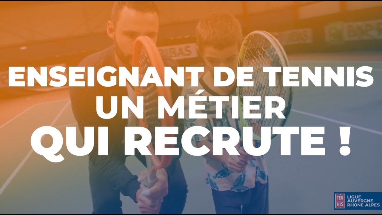 Enseignant de tennis : un métier qui recrute