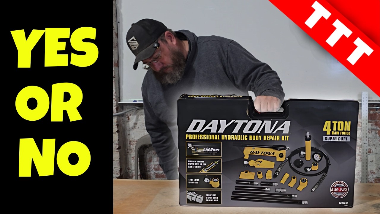 Testing The DAYTONA 4 Ton Professional Hydraulic Body Repair Kit