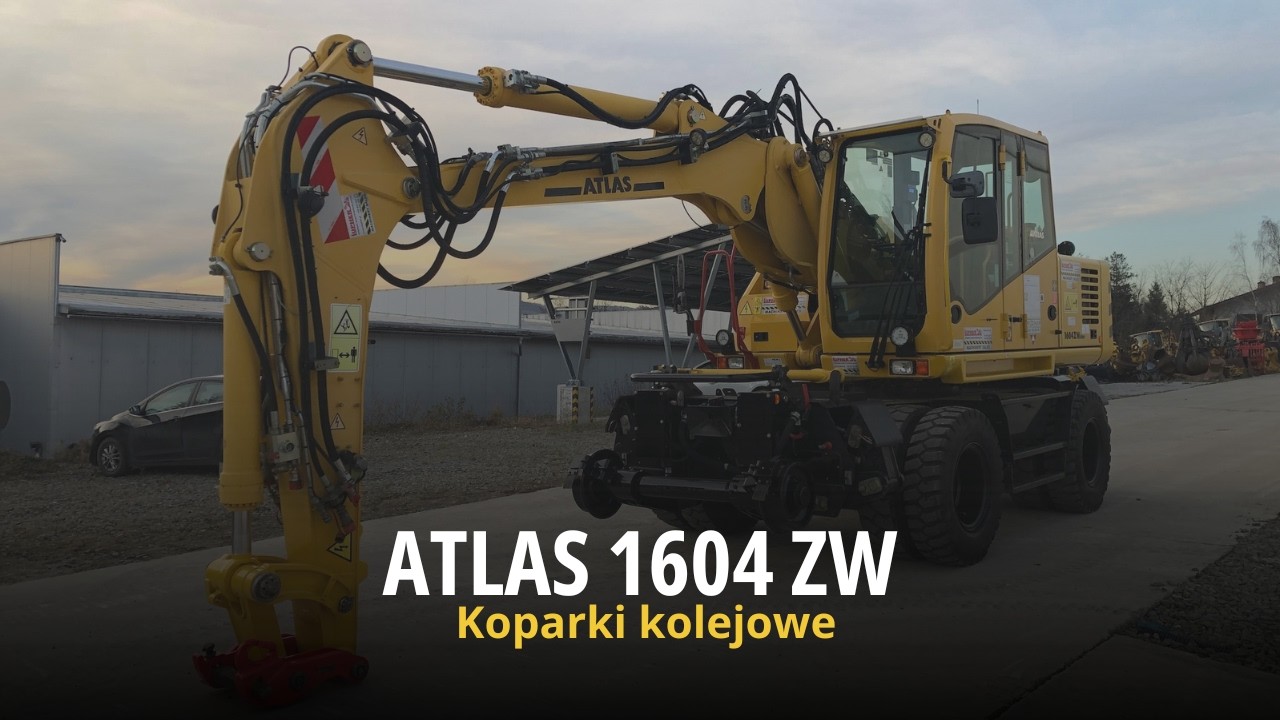 Koparka kolejowa Atlas 1604 ZW 2018r.