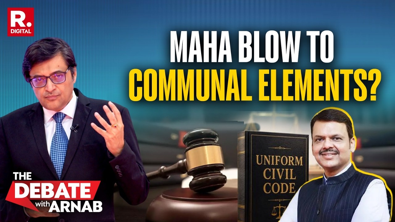 Debate With Arnab: Fadnavis Sets UCC Ball Rolling In Maharashtra