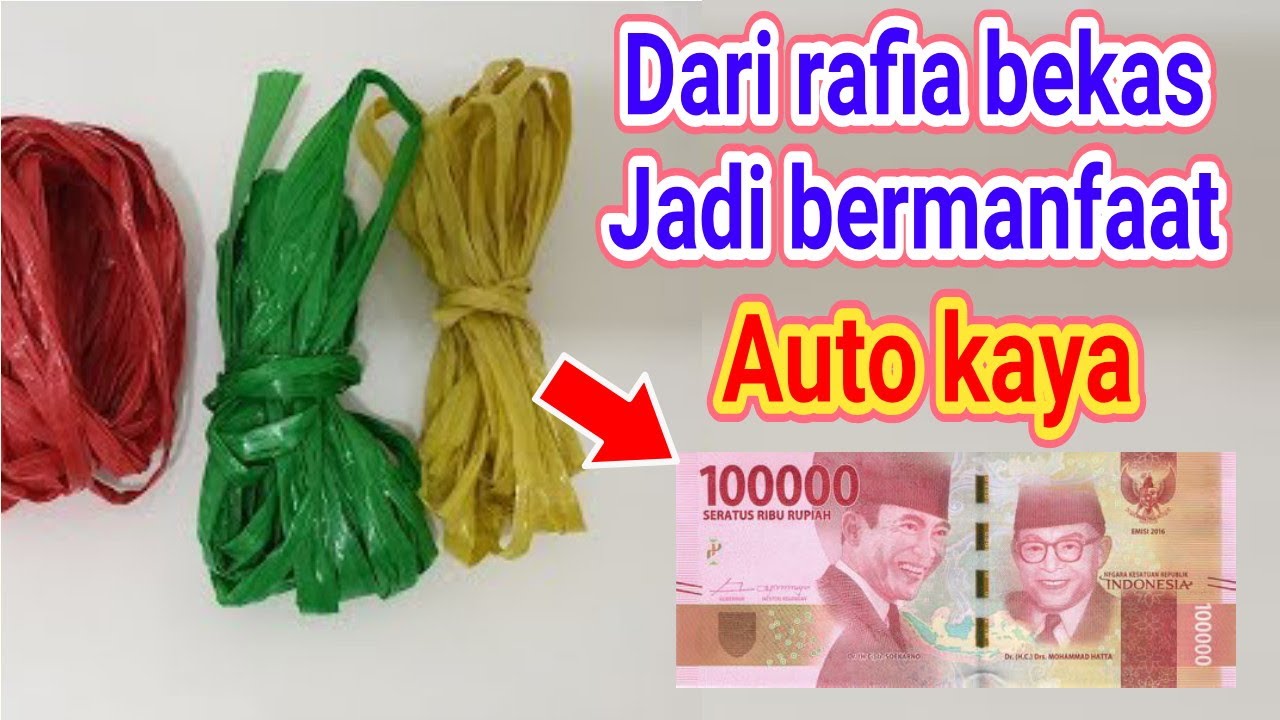 Ide Tak Terkira dari Tali Rafia Bekas yang Menakjubkan