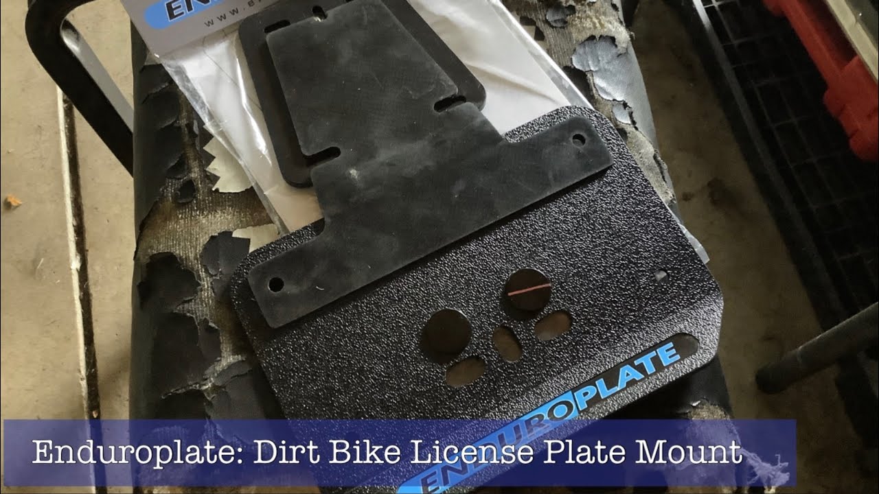 Enduroplate:  Dirt Bike License Plate Mount