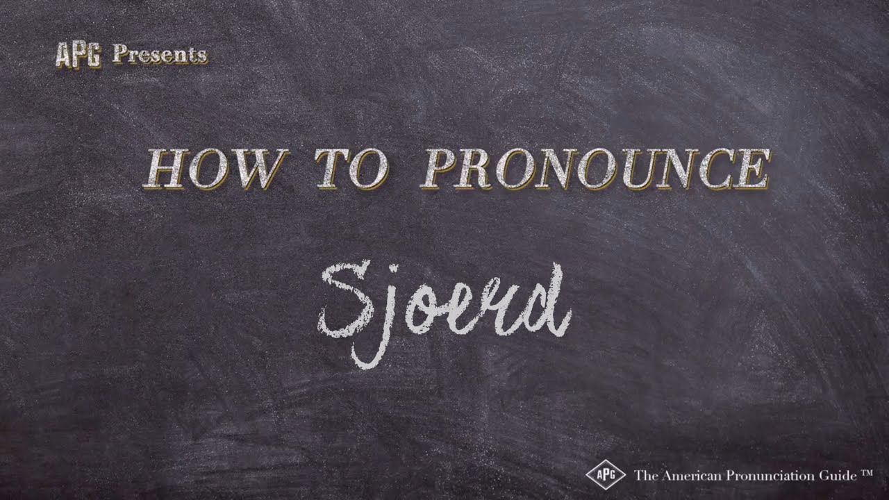 How to Pronounce Sjoerd (Real Life Examples!)