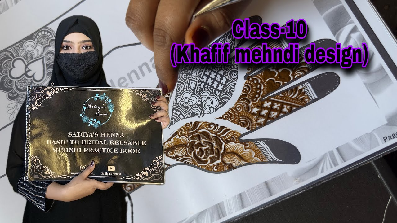 How to learn Mehndi for beginners | mehndi class-10 Khafif mehndi design | mehndi tips and tricks 