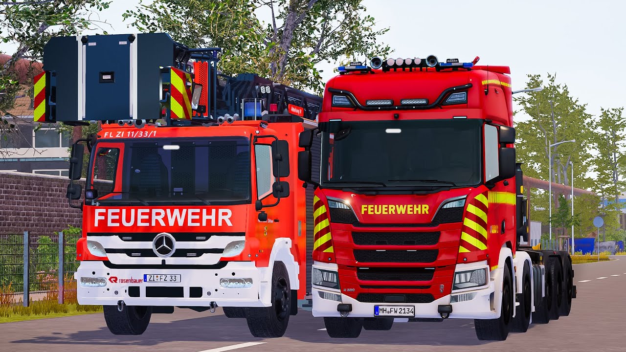 Emergency Call 112 - Zittau New Skins Swap Body Vehicle and Fire Brigade Truck on Duty! 4K